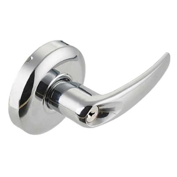 Cal-Royal Grade 2 Cylindrical Lock, 05-Storeroom, AG-Lever, Round Rose, Satin Chrome, 2-3/4 Inch Backset, AG05-26D - main